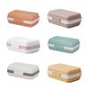 Bathroom Soap Dish with Lid Home Plastic Soap Box Leak-Proof Keeps Soap Dry Soap Container Travel Essentials for Camping