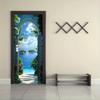 2pcs Mediterranean style arched door wall stickers, three-dimensional simulation sea view stickers, living room bedroom entrance