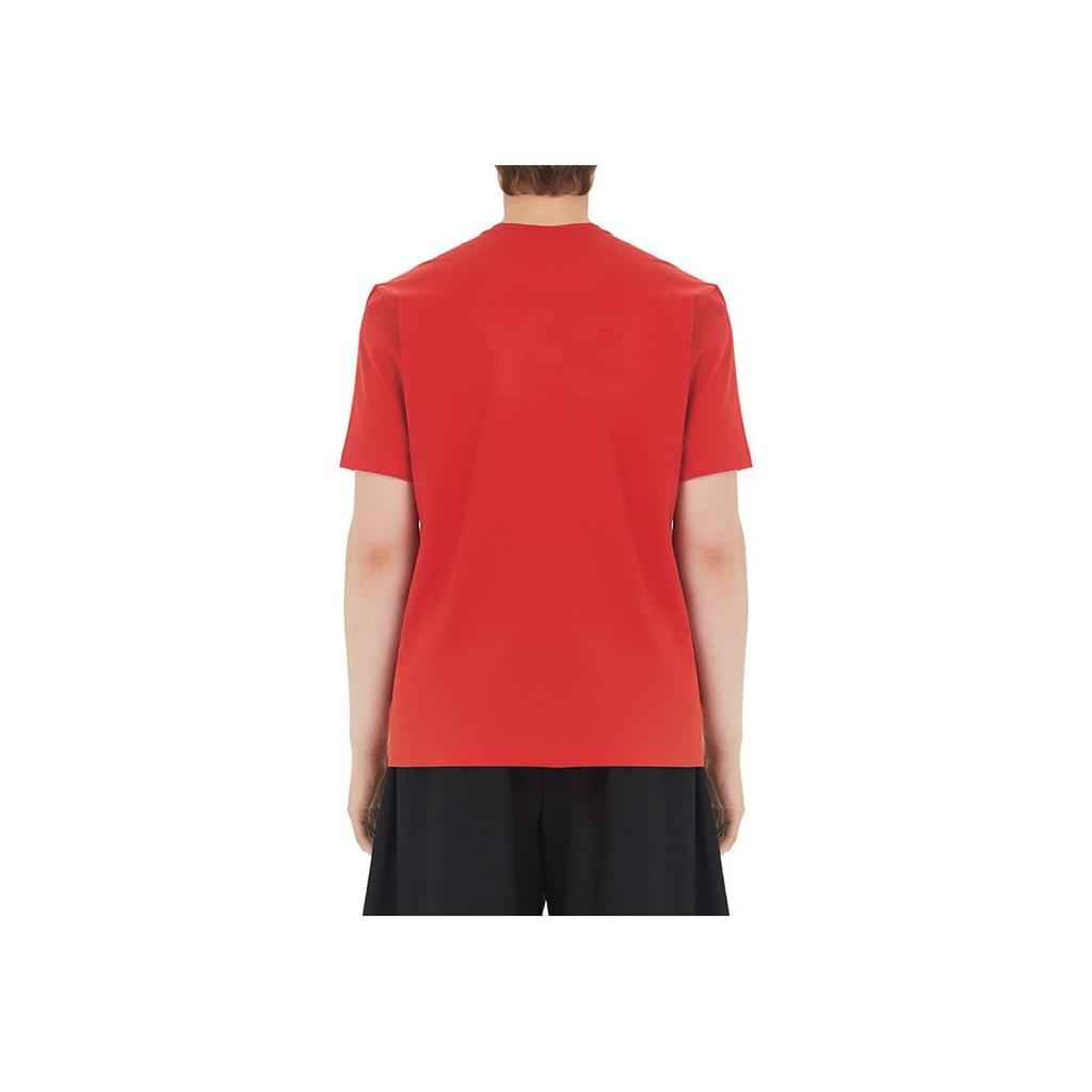 Y-3 Solid Color Casual Short Sleeve T-Shirt Men Tops Red GK4508