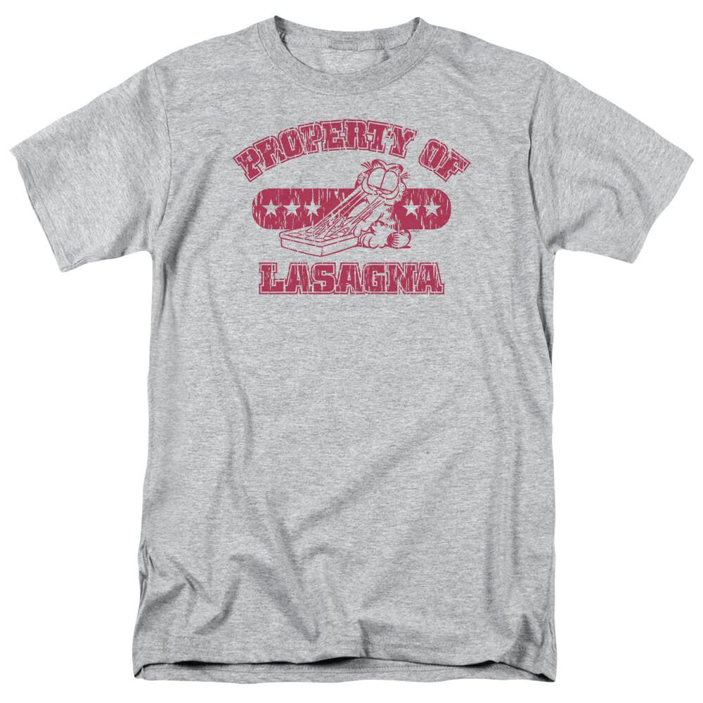 Garfield Property of Lasagna T Shirt Mens Licensed Comics Tee Sport Gray XXXXL