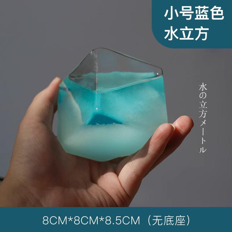 Weather Forecast Bottle for Household Desktop Decoration, Creative Water Cube, Storm Bottle, Friends Glass Decoration, Craft Gif