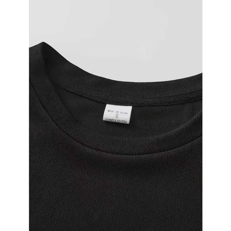 European Size Men'S Summer Casual Short-Sleeve T-Shirt Featuring a Silhouette Pattern of a Horse And a Dog