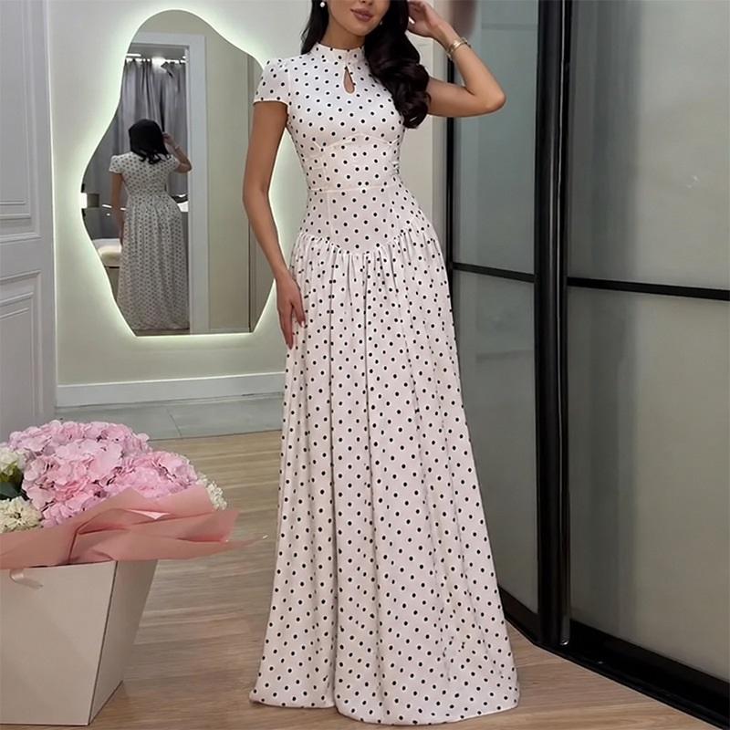 Women Summer Floral Maxi Dress Spaghetti Strap U Neck Sleeveless Long Dress Slim Waist Party Dress Elegant Casual Holiday Outfit