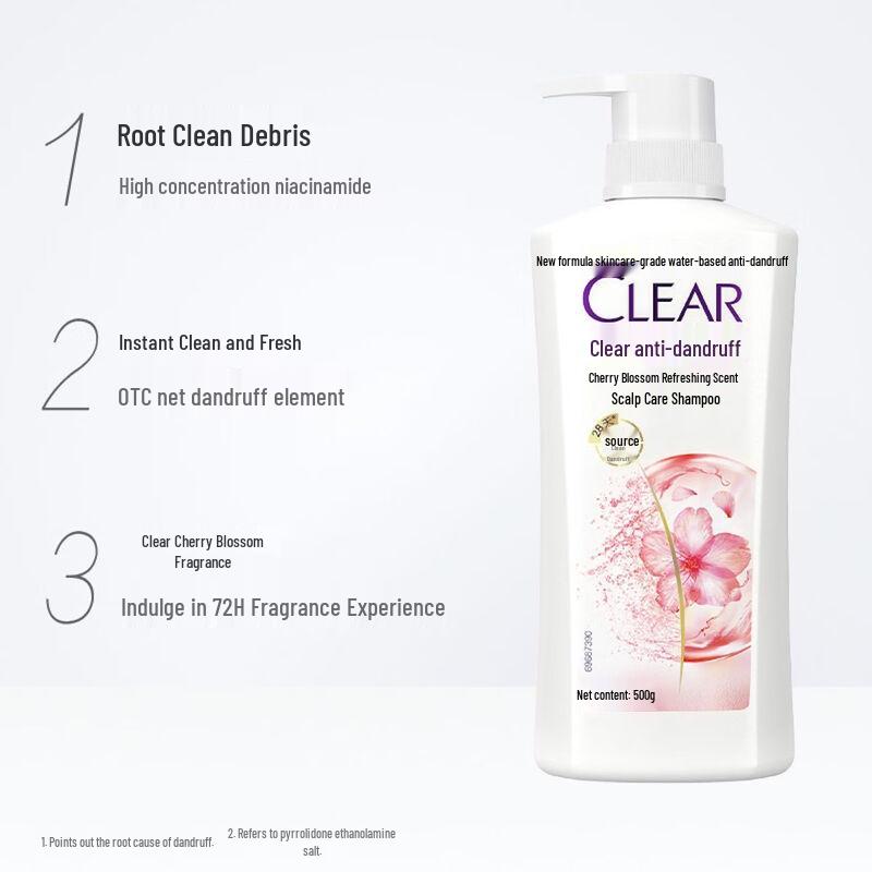 Clear Cherry Blossom Refreshing Anti-Dandruff Scalp Care Shampoo
