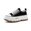 Women's Thick-Soled Breathable Canvas Shoes, 2025 Spring Collection - Korean Style Anti-Skateboard Casual Sneakers R301