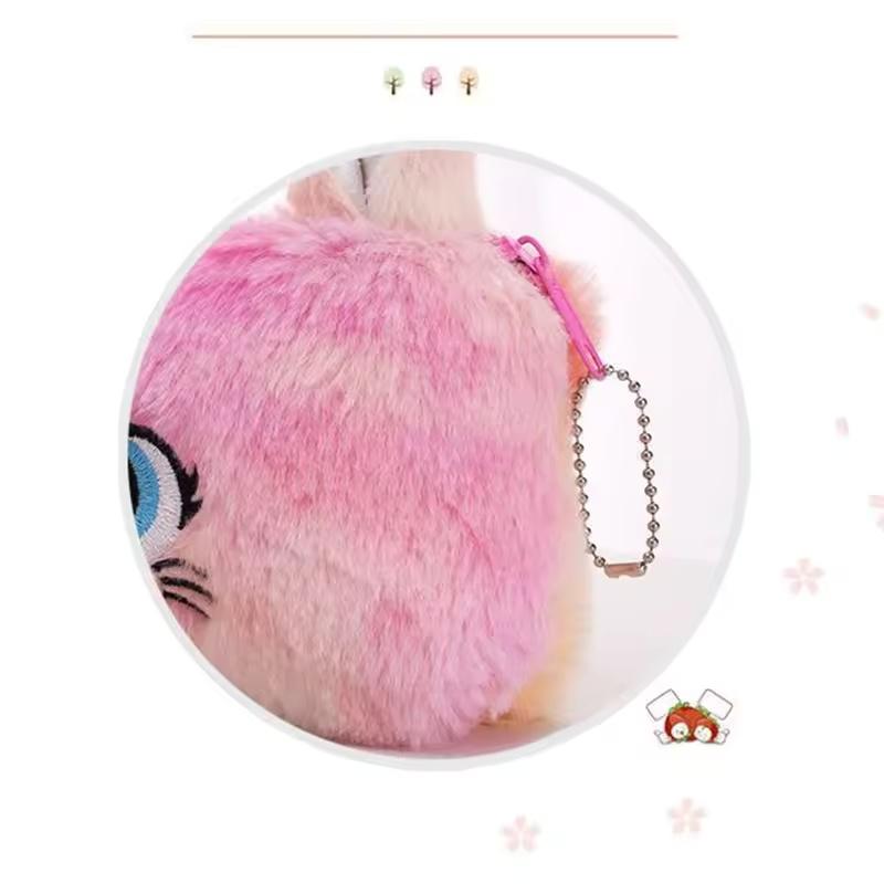 Kawaii Cat Large-capacity Zipper Pencil Bag, Beautiful Cartoon Creative Plush Pencil Bag for Girls Stationery Storage Bag