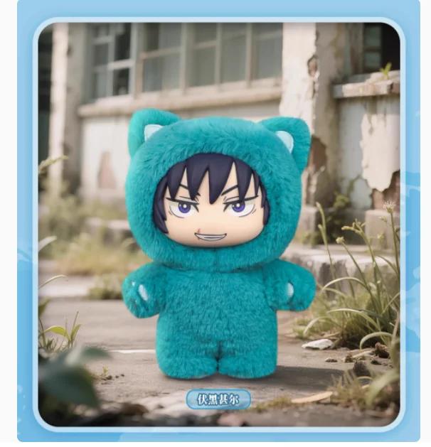 BANDAI Jujutsu Kaisen 2 Série Plyšáků s Kočičíma Ušima Slepý Box Anime Figurka - Kolekce Dekorací Mystery Room Dětský Dárek