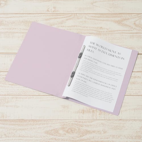 Plus PP flat file A4 vertical violet 10 books No.121P 98-292ÁE0