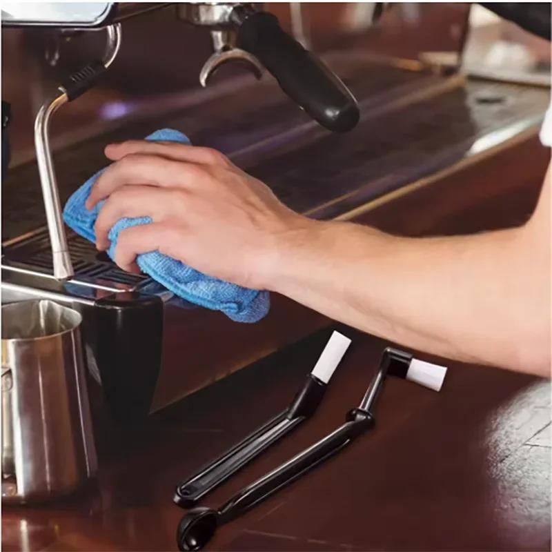 Coffee Brush Set Espresso Brush Kit Include Wooden Coffee Grinder Machine Cleaning Brush and Nylon Espresso Brush