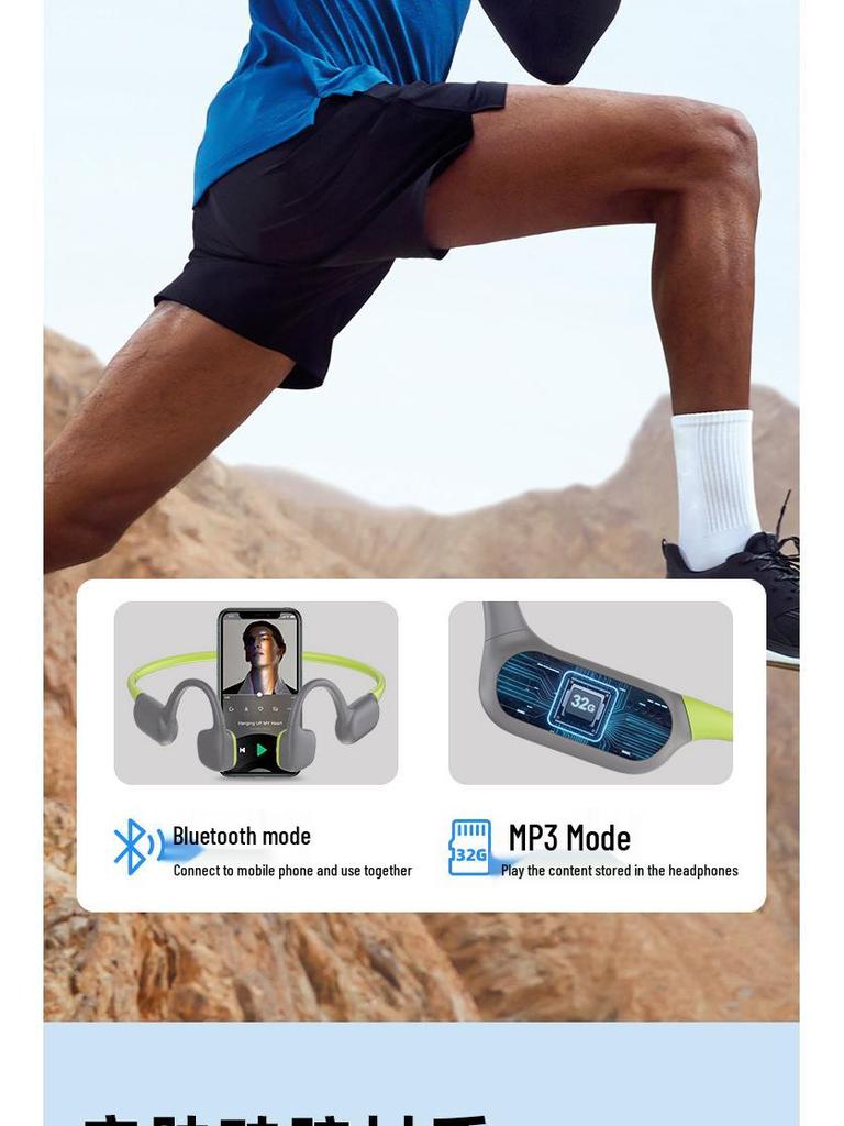 G01 Bone Conduction Sports Bluetooth Earphones, Open-Ear for Running and Cycling