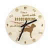 Bloodhound, St. Hubert Hound, Sleuth-hound - Clock with Dog, Wooden Clock with Engraving, Personalised Clock by