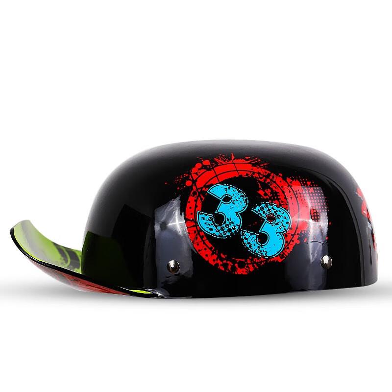 Miling Vintage Electric Motorcycle Half Helmet