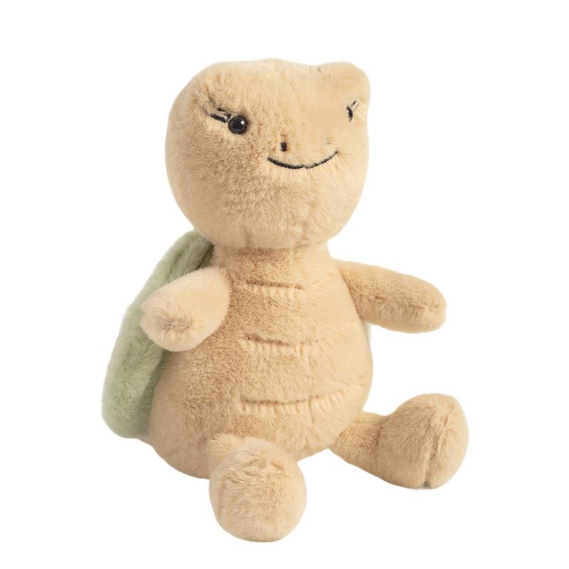

1Pc 13cm Lovely Turtle Peluche Toy Kawaii Fluffy Tortoise Plushie Doll Stuffed Soft Animal for Kids Birthday Gift бежевый
