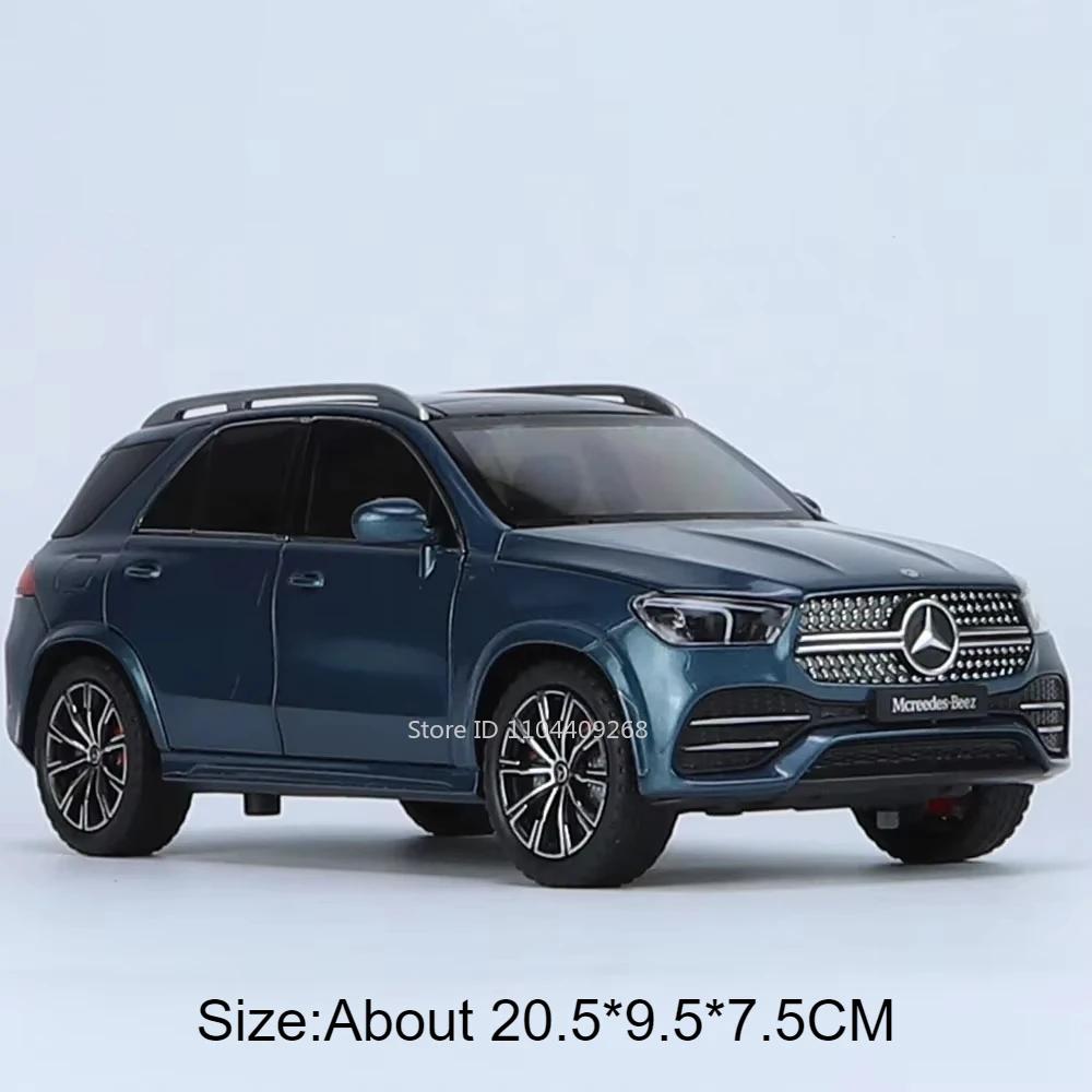 1:24 GLE350 GLS63 SUV Spielzeugauto Modell Legierung Druckguss Pull-Back Türen Geöffnet Sound Licht Geländewagen Modelle Jungen Geburtstagsgeschenke
