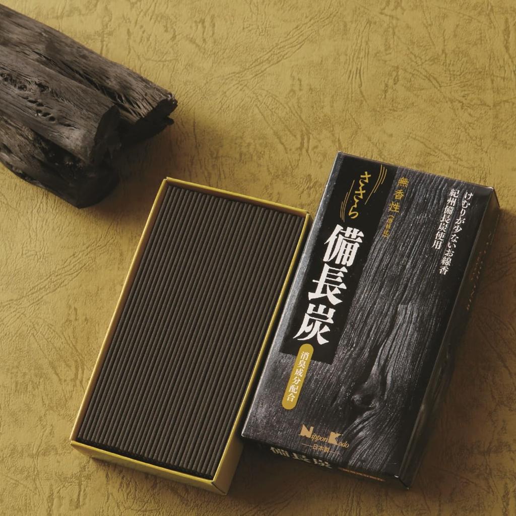 Nippon Kodo Sasara Binchotan Loose Pack Charcoal, Unscented,