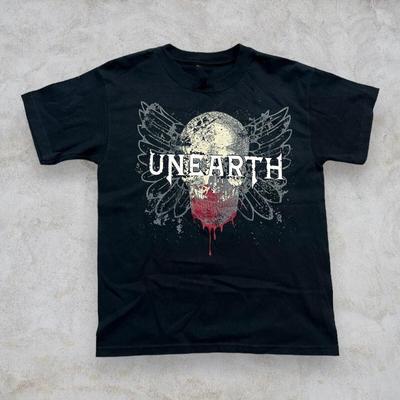 VINTAGE UNEARTH METAL CORE BAND Camiseta Unisex de Algodón Talla Completa Unisex Camiseta Unisex BT898