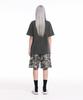 CREAM SODA LAB Crsdel Small Logo Garment Dyed Pigment Short Sleeve T-Shirt Smoky Charcoal White