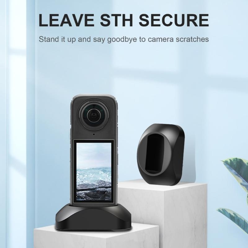 Silicones Stand Base Flexible Camera Base Holder Secures Mount for X4 Action Camera With Silicone Charging Base