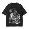 290. Washed Tee Electric Wizard Dorohedoro Washed T Shirt Vintage T-Shirts Harajuku Anime Streetwear Printed Tops Tees for Men Women Oversize