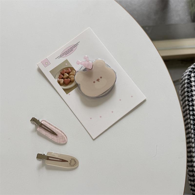 

Korean Style Polka Dot Heart Bear Phone Case for iPhone 17/16 Pro Max/15/14 Apple 16 Pro