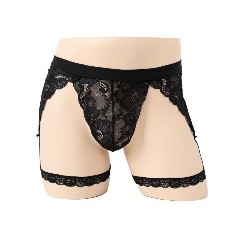 Hot Men's Sexy Underwear Lace Hollow Elastic Men's Elastic Panties
