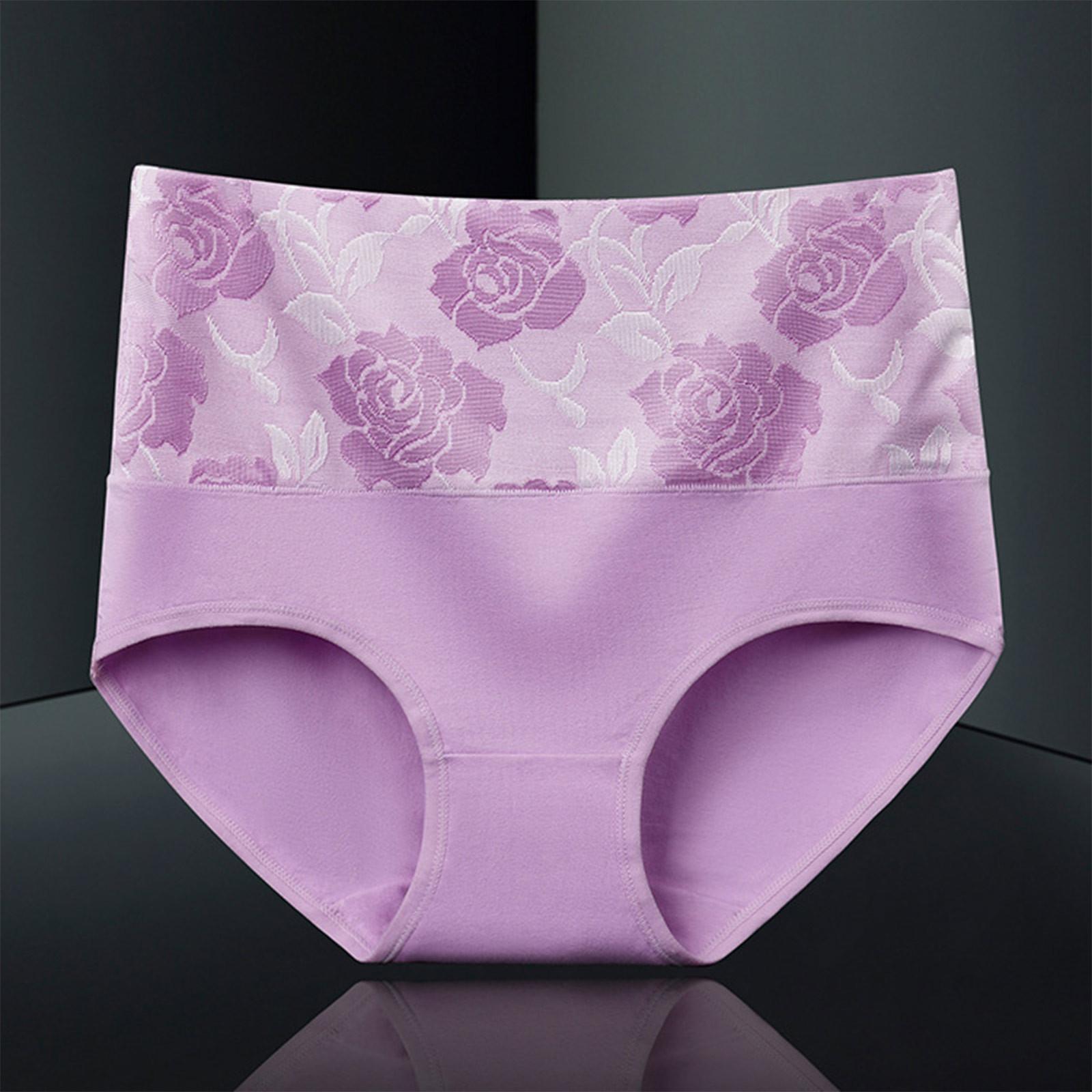 

Women s High Waisted, Hip Lifting, And Abdominal Cinching Embroidered Underwear XXXXXL фіолетовий