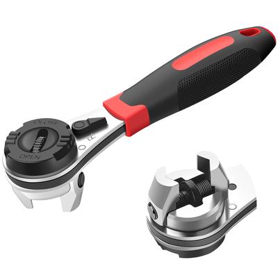 Ratchet Wrench Metal Heavy Duty Sleeve Ergonomic Anti-slip Adjustable Portable Labor-saving Wrench for Repairing Cars Motorcycle