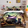 Witch Cauldron Hat Boot Set Bedding Set With 1 Duvet Cover 2 Pillowcases Single Double King Queen, Gift