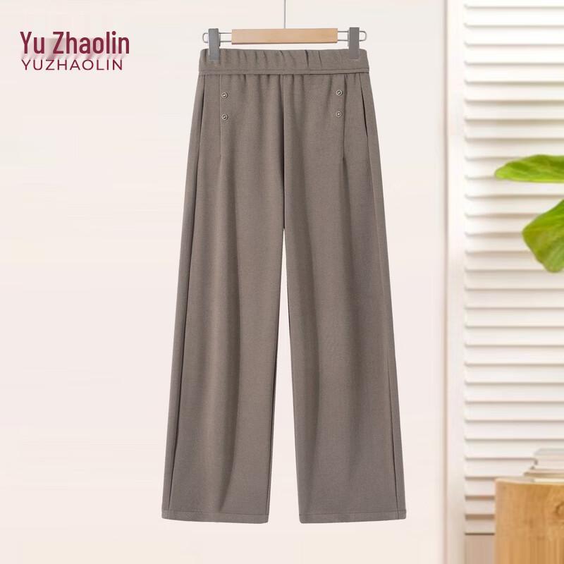 

YUZHAOLIN Women s Straight-Leg Elastic Casual Pants 2XL