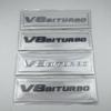 Vhodné pro boční znaky Mercedes-Benz V8 BITURBO: Písmena emblémů pro přeplňované vozy C63, G63, S65 & V12.