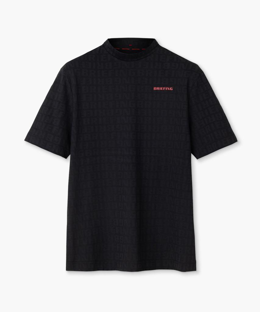 Beulipinggolpeu Men'S Logo Jacquard Mock Neck_Black