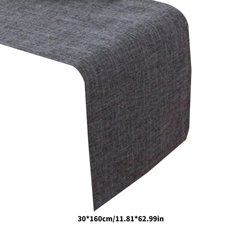 Fold Resistant Polyester Table Runner Not Slip Plan Fade Proof Dyes Contemporary Dining Deck