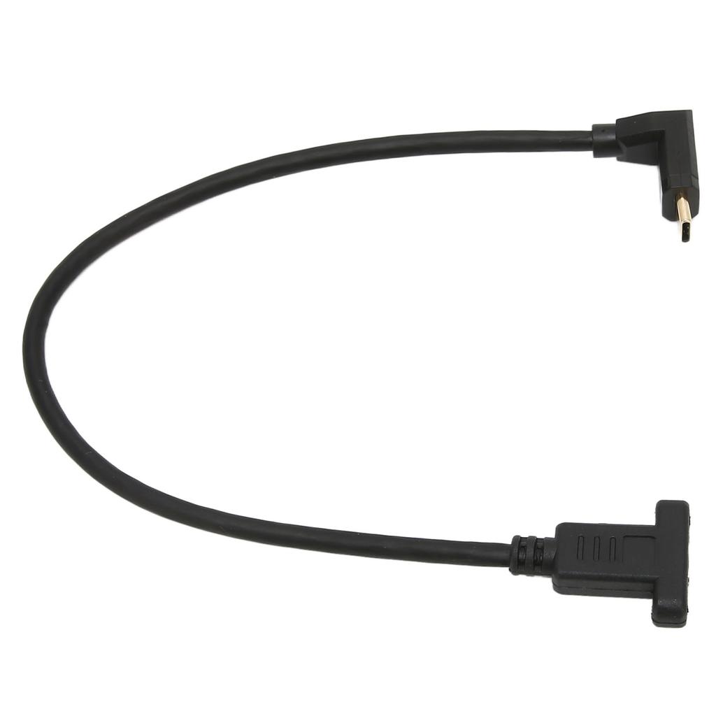 TypeC Male to Female Extension Cable USB3.1 Stable Fast TypeC Male to Female Adapter with Panel Mount Screw Hole