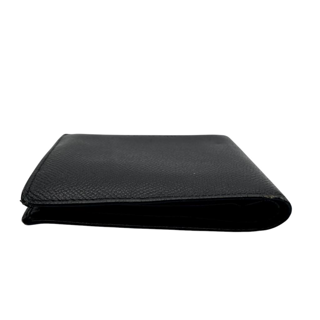 Used BVLGARI Bifold WalletBifold Wallet black leather unisex
