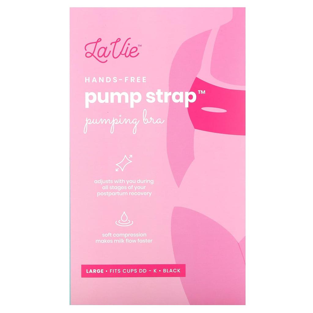 LAVIE Pump Strap, Freihändiger Pump-BH, Large, Schwarz, 1 Stück