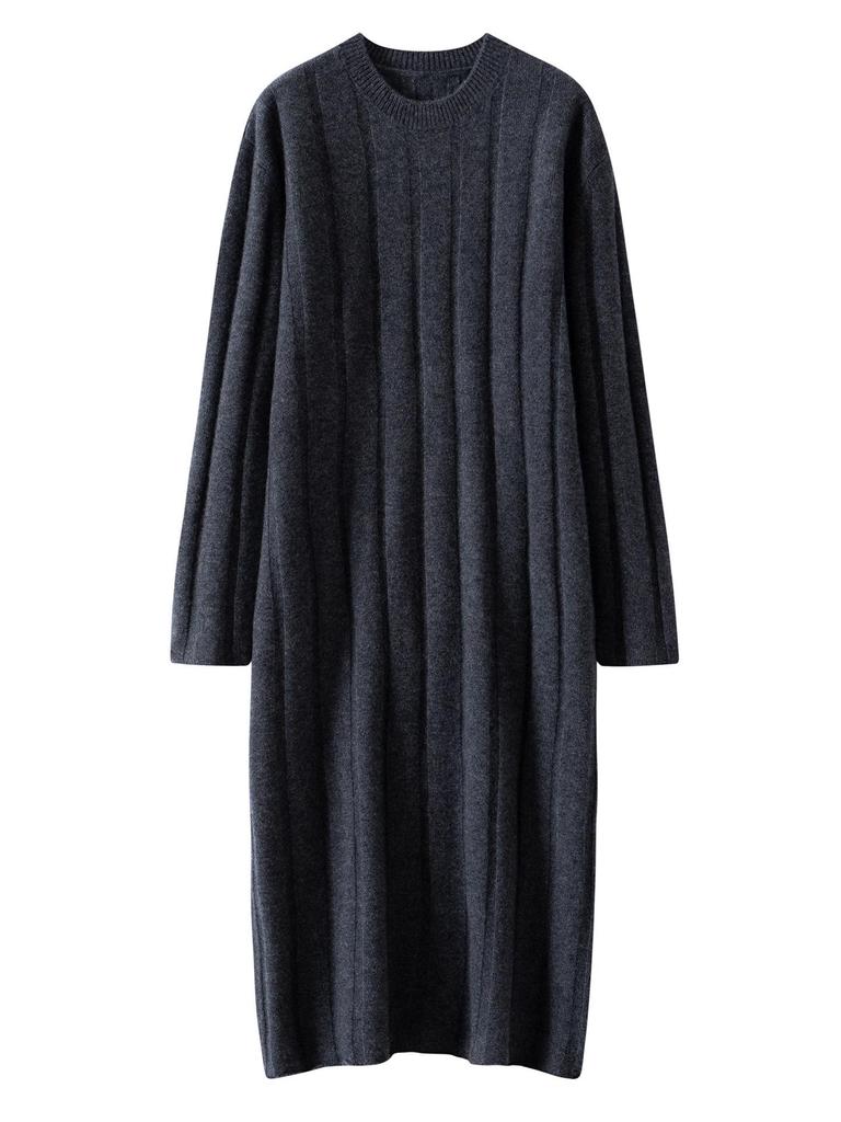 Cashmere Over-the-Knee Knit Dress Skirt for Women