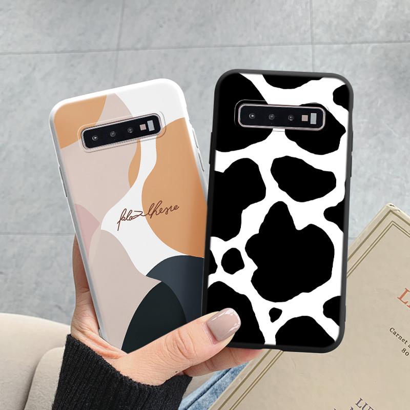 Case For Samsung Galaxy S10 Plus S 10 S10E Cover Cloud Graffiti Illustration Kanagawa Label Silicone Fundas For Samsung S10 S10e