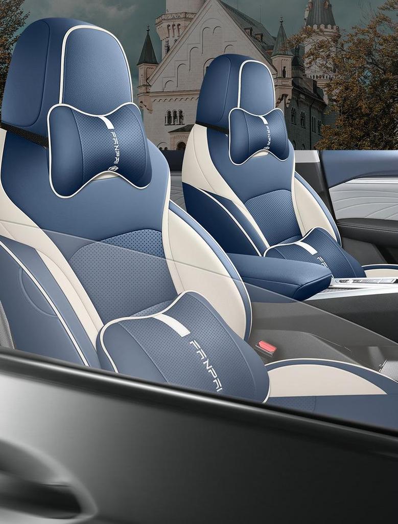 Xingrui Universal Leder Autositzbezug - Vier Jahreszeiten, Vollumfassend, Fünfsitziges Kissen.