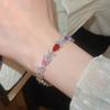 Elegant Zirconia Flower & Water Drop Bracelet – Luxury Lightweight Design for Women