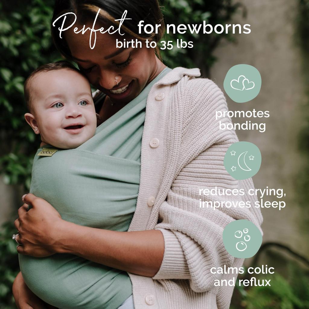 Boba Wrap Nosítko na miminko Japonské [Oficiální distributor] (Šedozelená barva)