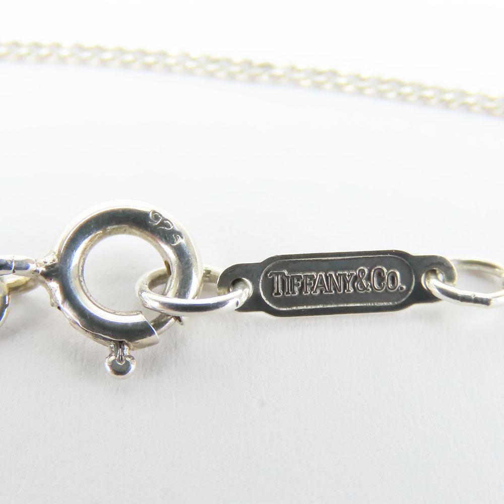Used TIFFANY&Co. Necklace Silver925 2.8g Silver Ribbon motif