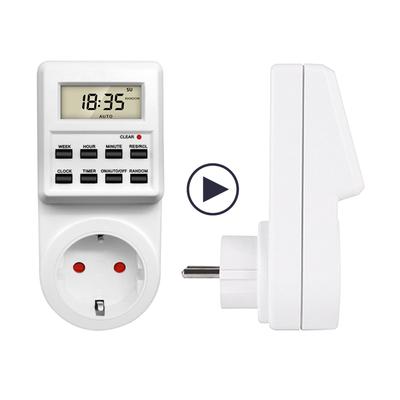 TM03 Cyfrowe Gniazdo Czasowe Elektroniczny Wyłącznik Czasowy 24h Minutnik Kuchenny Gniazdo Programowalne Gniazdo Wtyczka EU UK AU US BR FR IT TH