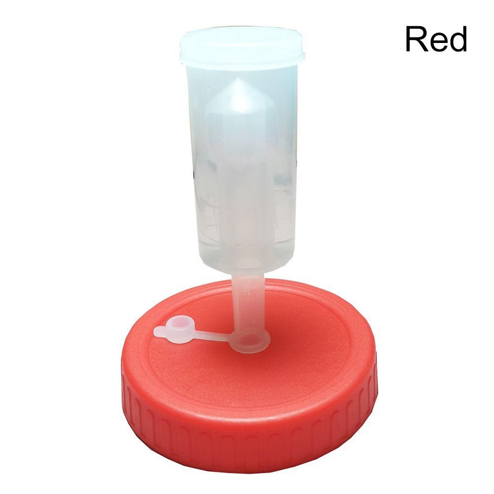 

Jar Cover for Wide Mouth Mason Jar 86mm Airlock Fermentation Lids with One-way Exhaust Valve red-for 86mm