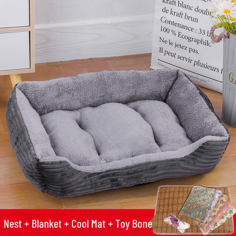 Winter Warm Pet Nest for Dogs & Cats - Available in Large & Small Sizes