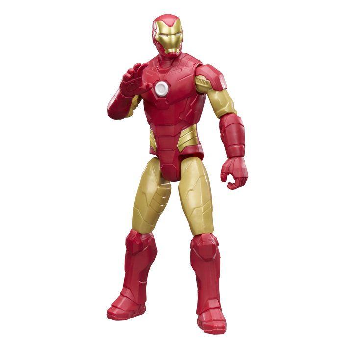 Figurine Iron Man 30 cm, Titan Series, 11 points d'articulation, jouets de super-héros pour enfants, Marvel Avengers, dès 4 ans