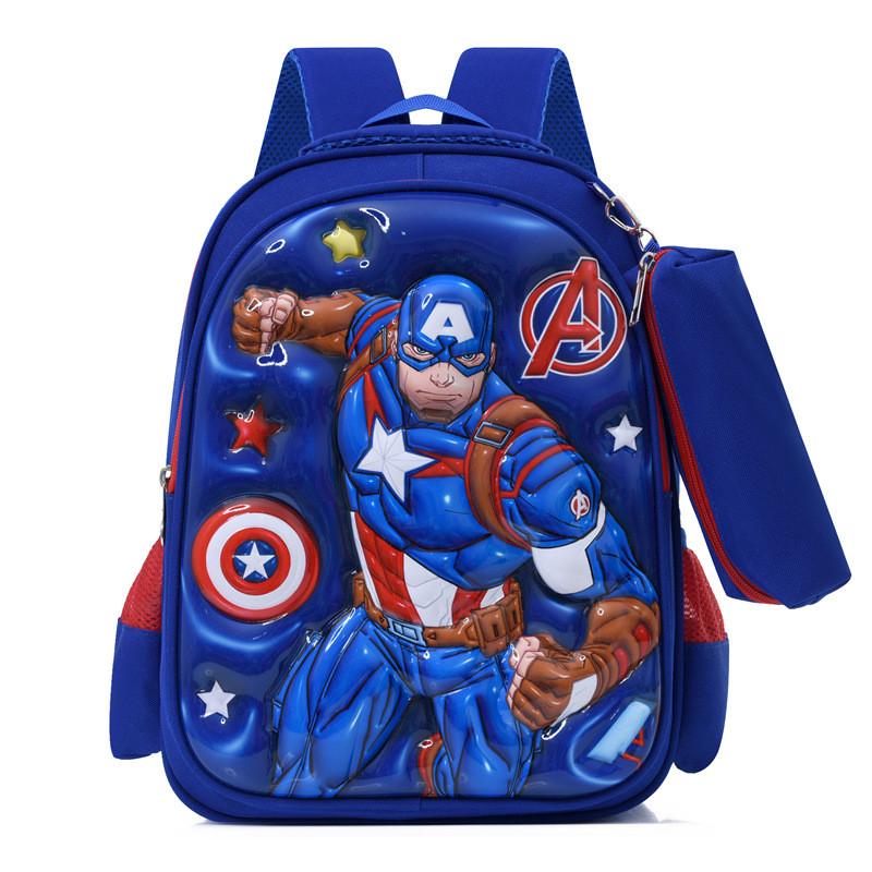 Kuromi Melody Cinnamoroll Captain America Backpack With Breathable Nylon Material For Kindergarten And Elementary School