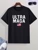 Casual "ULTRA MAGA" Unisex T-Shirt, Trendy Round Neck Tee For Summer
