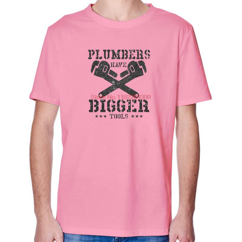 Plumbers Have Bigger Tools Funny Graphic T Shirts Fashion Summer Cotton Short Sleeve TShirts Unisex Round Neck TShirtt T Shirt