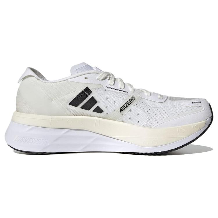 New Adidas Adizero Boston 11 Non Dyed Cloud White Core Black Women's GY2585