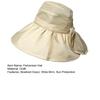 Fisherman Hat Three-Dimensional Large Bow Mesh Fabric Full Face Sun Protection Hat